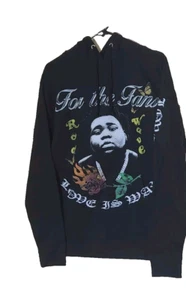 Rod Wave For The Fans Hoodie New Black Graphic Sweater Size Small Rap Music - Picture 1 of 2