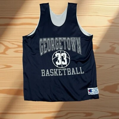 Camiseta deportiva vintage Champion Georgetown Hoyas Patrick Ewing para hombre XL hecha en EE. UU. #33 Foto 1 de 4