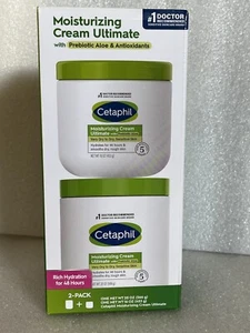 Cetaphil Moisturizing Cream 20oz + 16oz Bonus Fragrance Free W/Prebiotic Aloe + - Picture 1 of 7