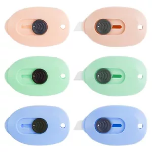 6 Pack Mini Box Cutter Keychain Portable Envelope Opener for School Office - Picture 1 of 7