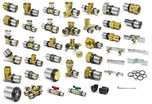 Pipetec System-Pressfitting tubo compuesto multicapa DVGW accesorios contorno TH+U - Imagen 1 de 54