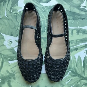 MADEWELL USATO donna The Greta nero sfoderato ballerino piatto taglia 6,5 NQ312 - Foto 1 di 10