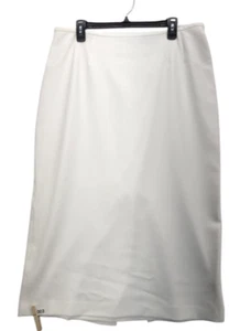 Kasper cream ivory lined holiday shiney skirt size 16 S003 - Picture 1 of 6