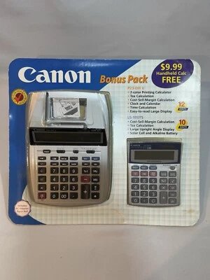 New Canon Printing Calculator P23-DHV Bonus Pack LS-100TS Tax Business - Image 1 of 4