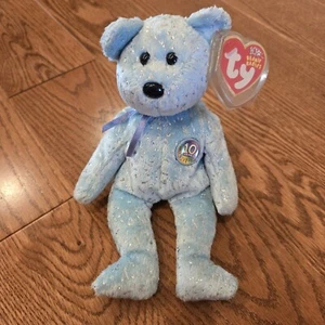 TY Beanie Baby Decade the Bear 2003 con sello en la etiqueta - Imagen 1 de 5