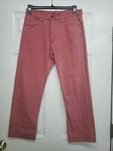 Carrera Italia Jeans  Regular Men's Size 33 in Coral Salmon color with button - Picture 1 of 10