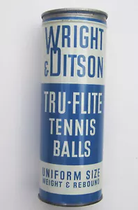 Palline da tennis anni 50/60 latta di 3 Wright & Ditson usate vintage antiche spalding - Foto 1 di 3