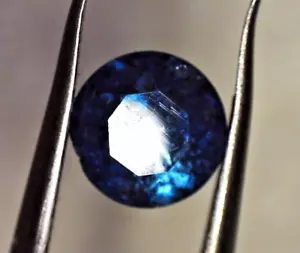 diamante natural AZUL redondo 0,5 cts - - Imagen 1 de 15