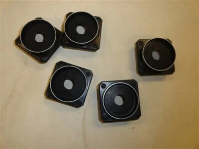 BLANK BOAT GAUGE MOUNT BLACK SET OF (5) MARINE  - Image 1 of 3