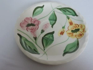 Blue Ridge Southern Potteries Trompete Rebe Untertasse handbemalte Blumen 6 Zoll - Bild 1 von 4