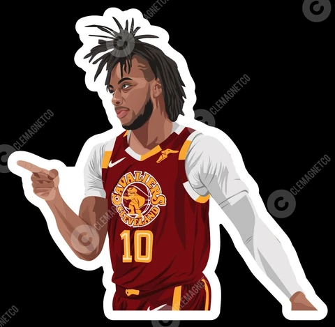 Darius Garland MAGNET  - Cleveland Cavaliers NBA Junkyard Dog Chain Cover