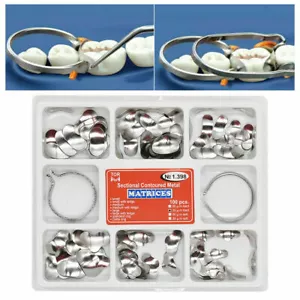 1 caja TOR VM Bandas de matriz dental Matrices contorneadas seccionales Traje de cuñas NO1.398 - Imagen 1 de 10