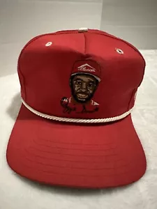 Vintage Raro Cappello Ozzie Smith Rosso Il Mago Cinturino Posteriore STL Corda USA - Foto 1 di 6