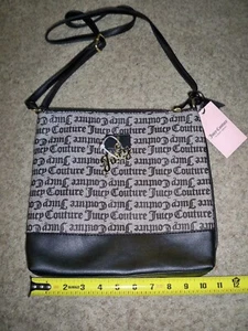 JUICY CUTURE UMHÄNGETASCHE SCHWARZ LOGO NEU MIT ETIKETT - Bild 1 von 3