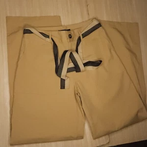 Who What Wear New Khaki Wide Leg Pants With Belt 2 - Picture 1 of 9