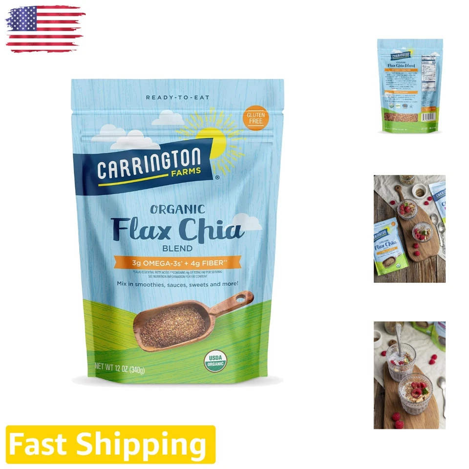 Carrington Farms - Flax Og3 Chia Blend 6 X 12 Oz