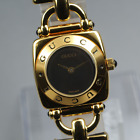 Casi Mint Bateria Nueva Gucci Horsebit 6300L Reloj De Cuarzo Para Mujer Oro