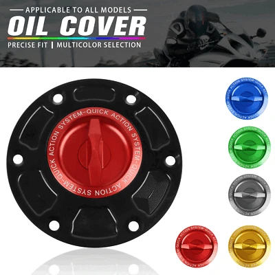 Keyless Fuel Gas Tank Cap Cover For Aprilia RSV 1000 R RSV4 RR RF 1100 Factory - Image 1 of 4