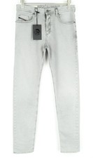 DIESEL Buster 069II Men Jeans W28/L34 Slim Taper Fit Light Grey Cotton Stretch