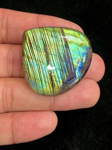 85 Ct Natural Multi Fire Labradorite Heart Cabochon Gemstone 39x40x7 mm DJ=111 - Picture 1 of 7