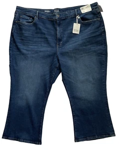 NWT A.N.A High Rise Women's 30W Cropped Flare Leg 25" Inseam Denim Jeans Stretch - Picture 1 of 7