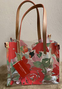 Dooney & Bourke Clear Transparent Medium Shopper Bag Purse Tote Handbag Rose🌺DB