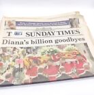 Vintage 1997 The Sunday Times Newspaper Princess Dianas Car Crash Death Funeral