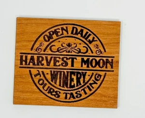 Miniature Wooden Dollhouse Winery Farm Sign 1:12 Scale Home Decor - Picture 1 of 2
