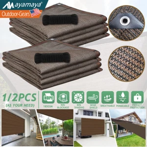 2PCS 90% Sun Shade Cloth Mesh Tarp Outdoor Patio Plant Canopy Cover with Grommet - Picture 1 of 16