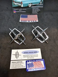 1961 1962 1963 1964 1965 LINCOLN C PILLAR EMBLEM SEDAN OR CONVERTIBLE - Picture 1 of 10