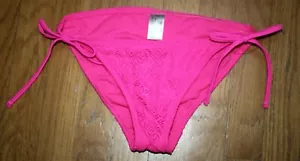 Arizona Jeans Damen Hot Pink String Bikinihose mit Häkel Gr. S **Neu mit Etikett** - Bild 1 von 3