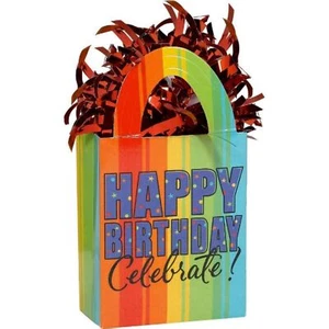 Year to Celebrate Stripe Over the Hill Birthday Party Decoration Balloon Weight - Picture 1 of 1