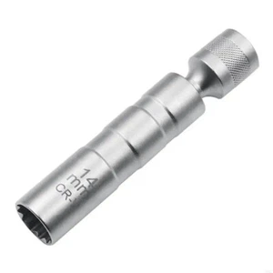 Magnet Zündkerzenschlüssel 14 mm 3/8" Zündkerzen Glühkerzen Zwölfkant Einsatz - Picture 1 of 7