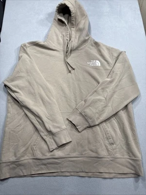 The North Face Mens Cotton Blend Pullover Tan Hoodie Size XXL - Image 1 of 4