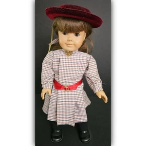 Muñeca American Girl Pleasant Company 1986 cuerpo blanco muñeca Samantha completamente vestida - Imagen 1 de 8