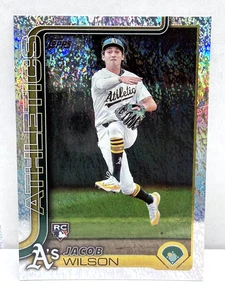 2025 Topps Jacob Wilson Silver Holo Foil Rookie #314 Athletics - Bild 1 von 2