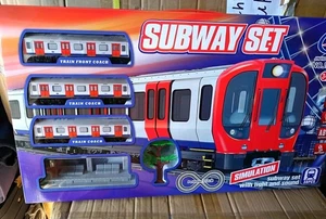Subway Train Set with Light & Sound | Simulation Toy | Battery Operated (38pcs) - Picture 1 of 4