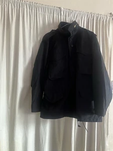 BRANDIT MENS M65 CLASSIC SECURITY FIELD JACKET POLICE COAT MILITARY PARKA BLACK - Picture 1 of 4