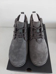 UGG 1127732 Herren Grau Leder Neumel Dual Zip II Stiefel Größe 10 M - Bild 1 von 6