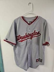 BRYCE HARPER VINTAGE MAJESTIC WASHINGTON NATIONALS GRAU TRIKOT GRÖSSE M MLB USA - Bild 1 von 9