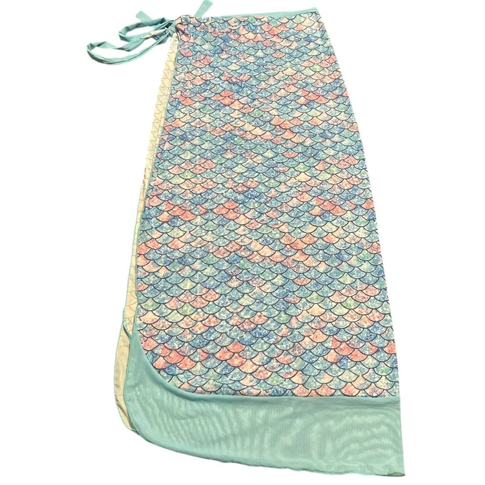 Cubridor de natación con escamas de sirena para niñas Foto 1 de 4