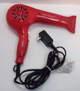 Soffiatore Bio Ionic Whisper Light Asciugatrice Professionale *Testato Funziona* Rosso - Foto 1 di 14