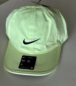 Nike Dri Fit Hat Size M /L Featherlight Club Cap FB5682-701 Barely Volt NWT - Picture 1 of 7