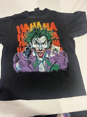 Camiseta grande vintage 1989 Batman The Joker Ha Ha Ha Foto 1 de 4