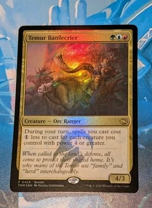 MTG *FOIL BUNDLE PROMO* Tarkir : Dragonstorm Rare TEMUR BATTLECRIER NM - Bild 1 von 1