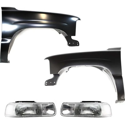 Fender Kit For 99-02 Chevrolet Silverado 1500 Front Left & Right with Headlights - Image 1 of 4