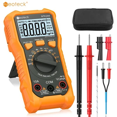 Neoteck Digital Multimeter Messgerät Voltmeter 6000 Zähler Auto/Manual-Range - Bild 1 von 4