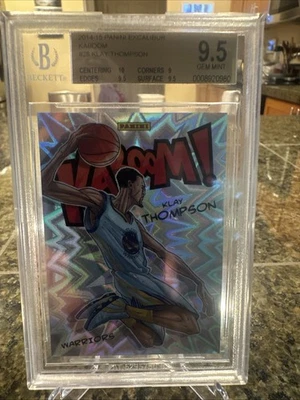 2014 PANINI EXCALIBUR KABOOM #28 KLAY THOMPSON WARRIORS BGS 9.5 - Image 1 of 3