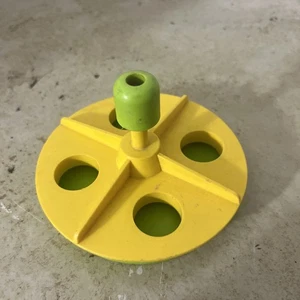 Fisher Price Little People Playground GREEN & YELLOW MERRY GO ROUND - Picture 1 of 4