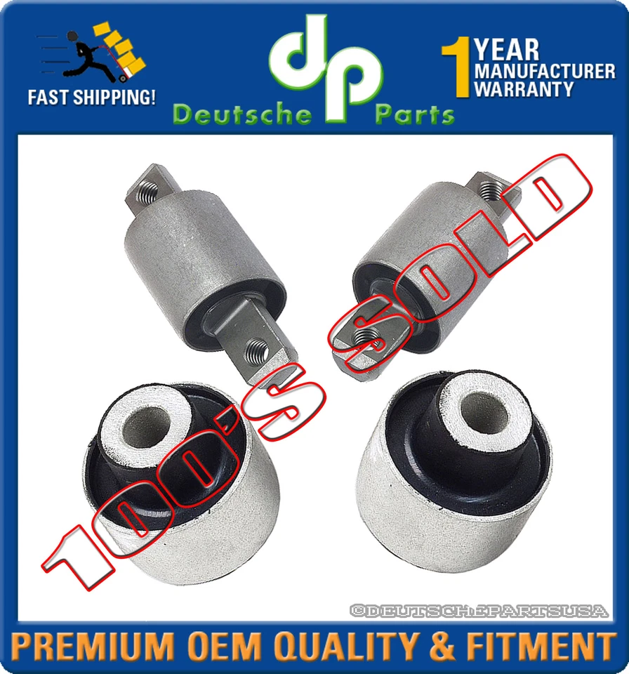 VOLVO S60 S80 V70 SUSPENSION CONTROL ARM ARMS FRONT REAR BUSHING BUSHINGS SET 4 - Image 1 of 1